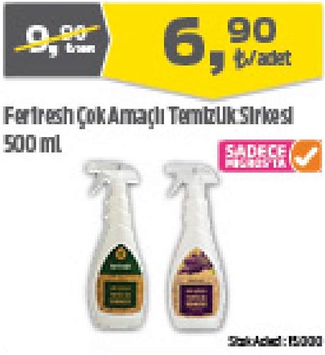 Ferfresh Çok Amaçlı Temizlik Sirkesi 500 ml image