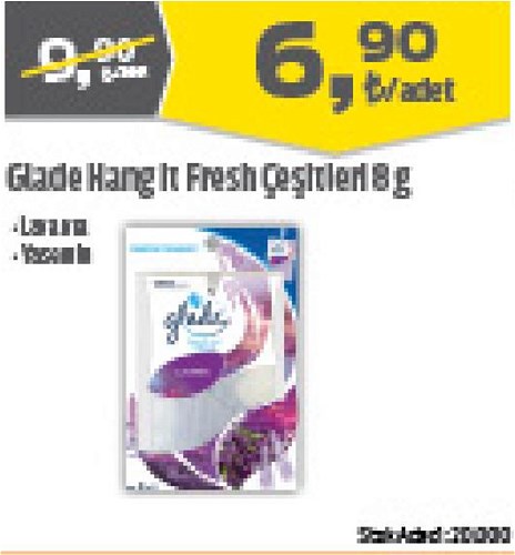 Glade Hang It Fresh Çeşitleri 8 g image