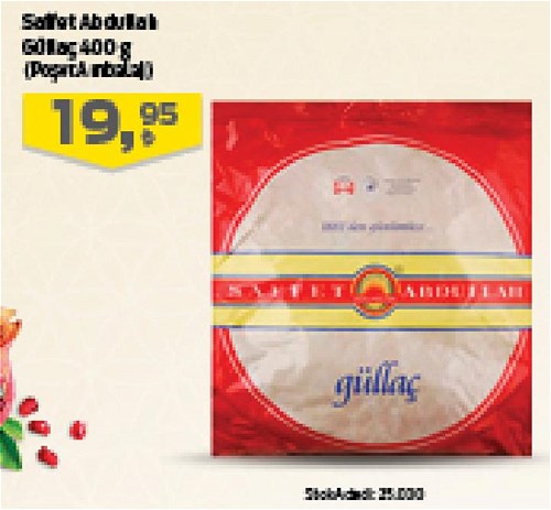 Saffet Abdullah Güllaç 400 g Poşet Ambalaj image