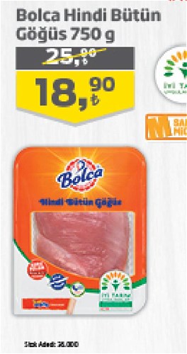 Bolca Hindi Bütün Göğüs 750 g image