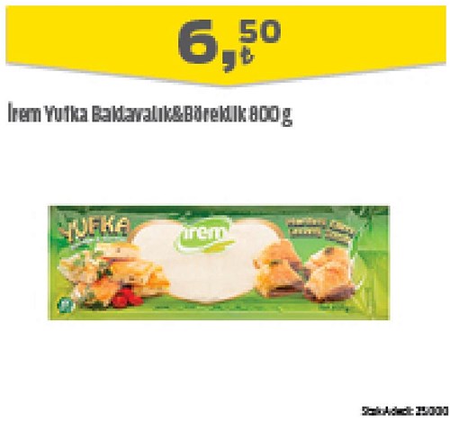 İrem Yufka Baklavalık/Böreklik 800 g image