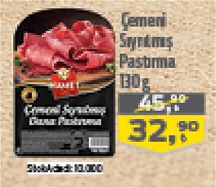 Namet Çemeni Sıyrılmış Pastırma 130 g image