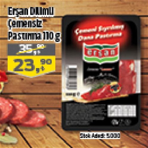 Erşan Dilimli Çemensiz Pastırma 110 g image