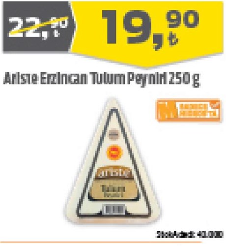 Ariste Erzincan Tulum Peyniri 250 g image