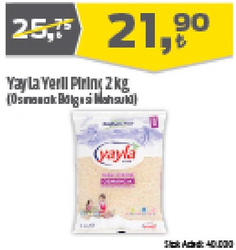 Yayla Yerli Pirinç 2 kg Osmancık image