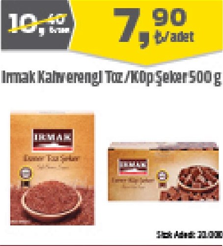 Irmak Kahverengi Toz/Küp Şeker 500 g image