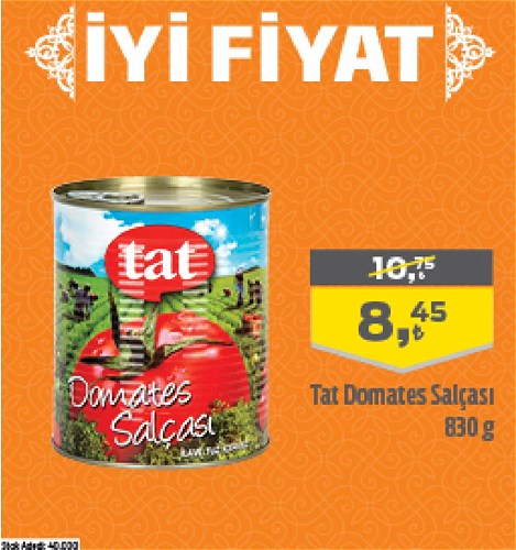 Tat Domates Salçası 830 g image