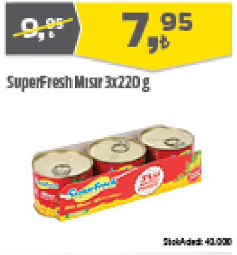 SuperFresh Mısır 3x220 g image