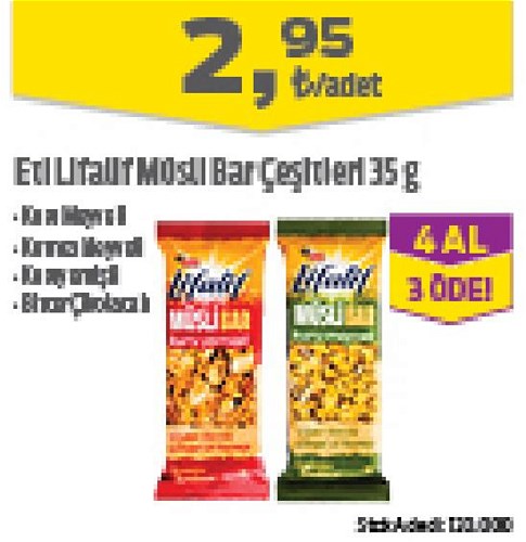 Eti Litatif Müsli Bar Çeşitleri 35 g image