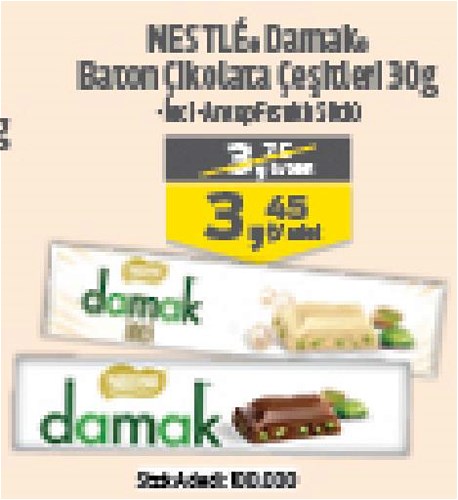 Nestle Damak Baton Çikolata Çeşitleri 30 g image