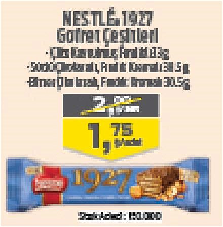 Nestle 1927 Gofret Çeşitleri/Adet image