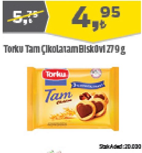 Torku Tam Çikolatam Bisküvi 279 g image