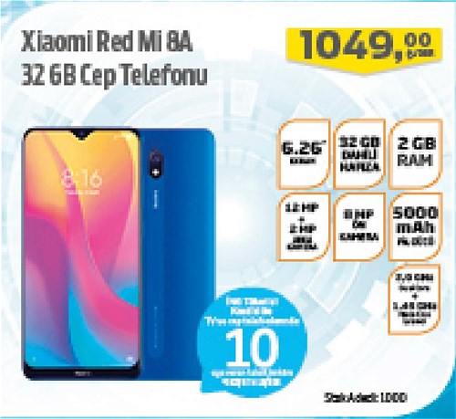 Xiaomi Red Mi 8A 32 GB Cep Telefonu image