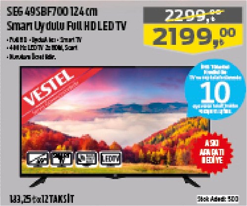 Seg 49SBF700 124 cm Smart Uydulu Full Hd Led Tv image