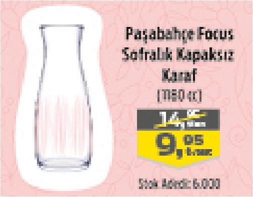 Paşabahçe Focus Sofralık Kapaksız Karaf image