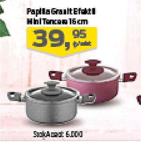 Papilla Granit Efektli Mini Tencere 16 cm image