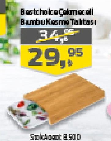 Bestchoice Çekmeceli Bambu Kesme Tahtası image