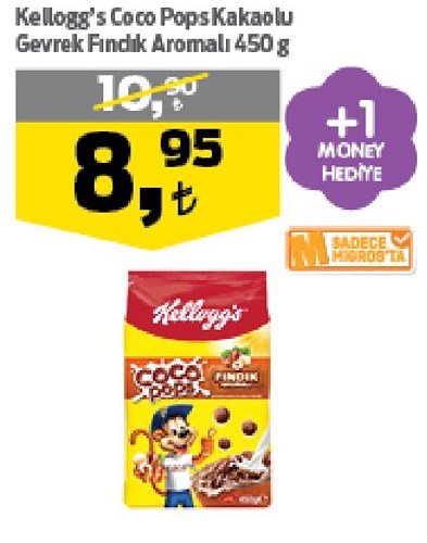 Kellogg's Coco Pops Kakaolu Gevrek Fındık Aromalı 450 g image