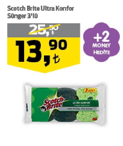 Scotch Brite Ultra Konfor Sünger 3'lü image