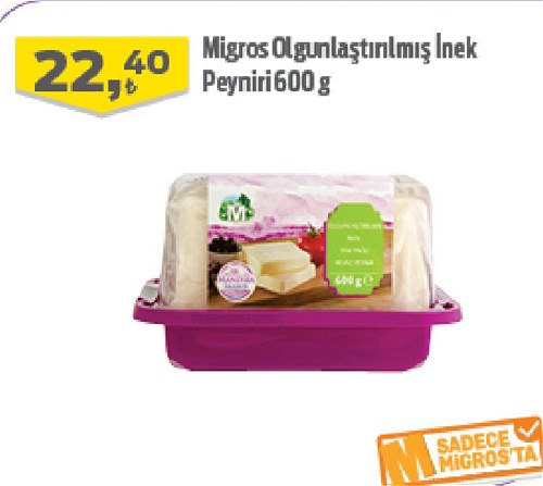 Migros Olgunlaştırılmış İnek Peyniri 600 g image