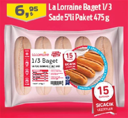 La Lorraine Baget 1/3 Sade 5'li Paket 475 g image