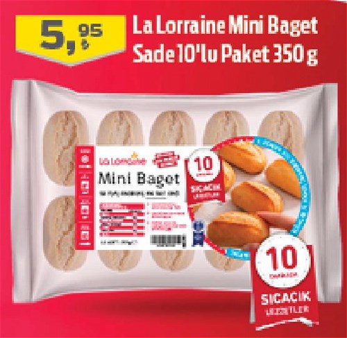 La Lorraine Mini Baget Sade 10'lu Paket 350 g image