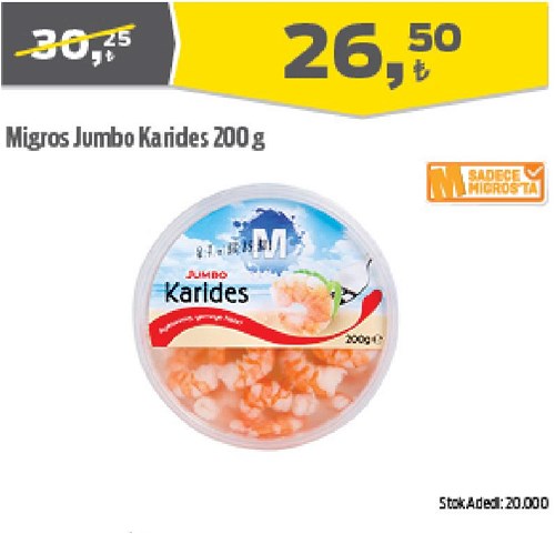 Migros Jumbo Karides 200 g image