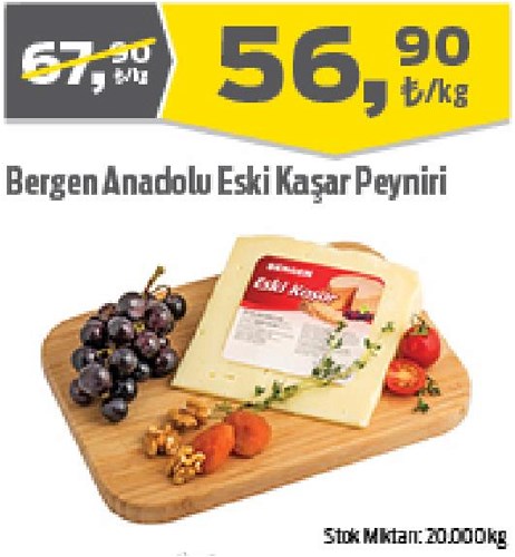 Bergen Anadolu Eski Kaşar Peyniri kg image