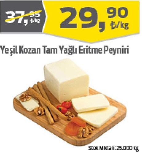 Yeşil Kozan Tam Yağlı Eritme Peyniri kg image