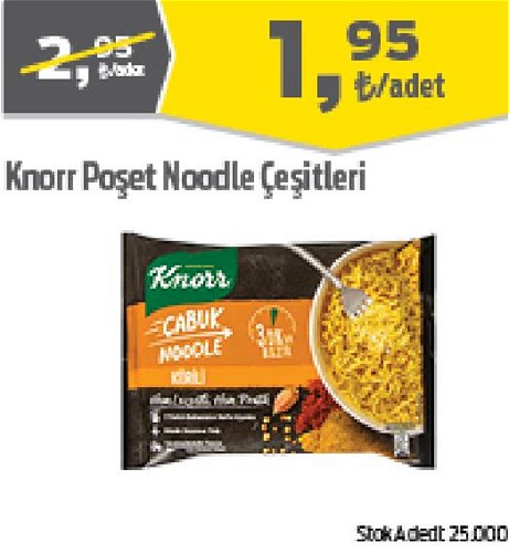 Knorr Poşet Noodle Çeşitleri/Adet image