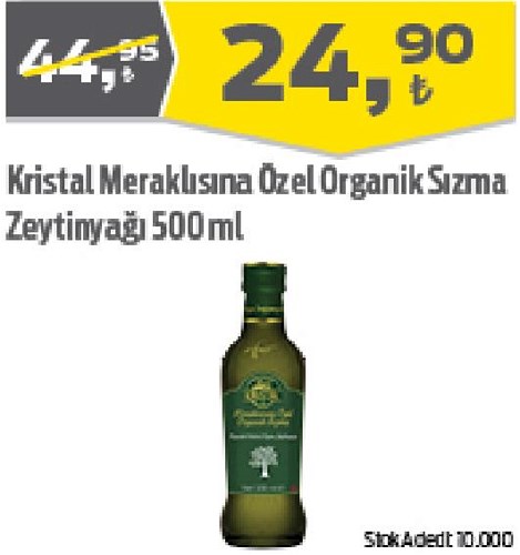 Kristal Meraklısına Özel Organik Sızma Zeytinyağı 500 ml image