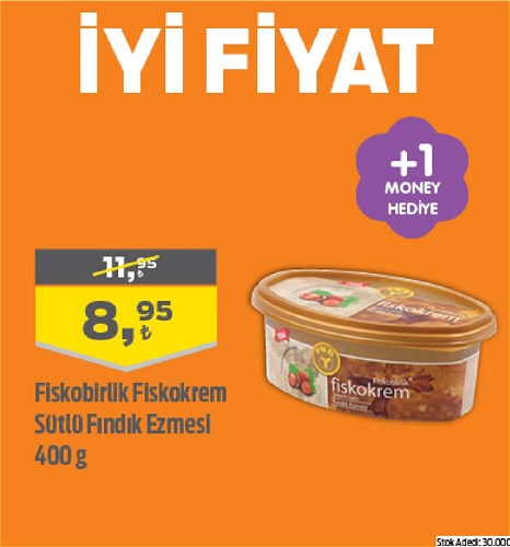 Fiskobirlik Fiskokrem Sütlü Fındık Ezmesi 400 g image