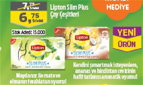 Lipton Slim Plus Çay Çeşitleri/Adet image