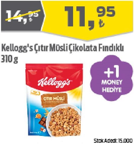 Kellogg's Çıtır Müsli Çikolata Fındıklı 310 g image