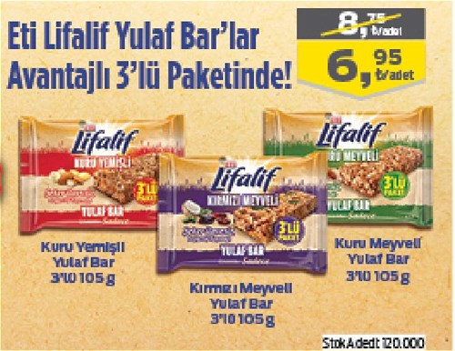 Eti Lifalif Yulaf Barlar/Adet image