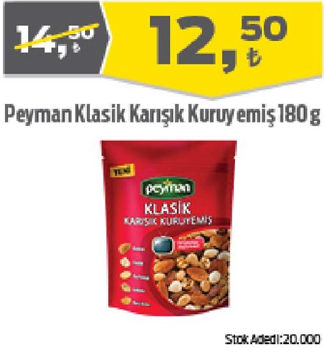 Peyman Klasik Karışık Kuruyemiş 180 g image