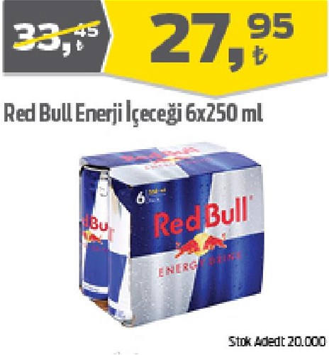 Red Bull Enerji İçeceği 6x250 ml image