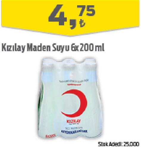 Kızılay Maden Suyu 6x200 ml image