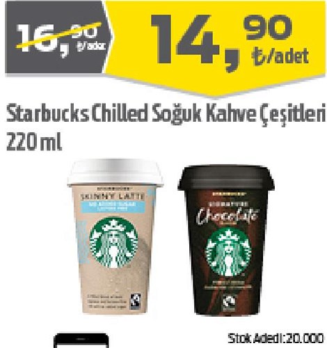 Starbucks Chilled Soğuk Kahve Çeşitleri 220 ml image