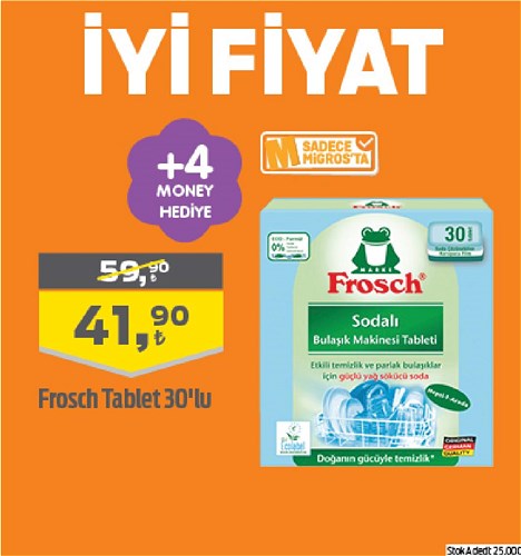 Migros Frosch Tablet 30'lu