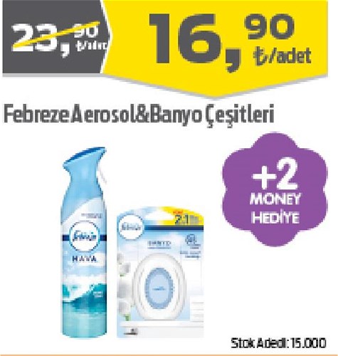 Febreze Aerosol&Banyo Çeşitleri/Adet image