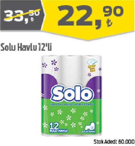 Solo Havlu 12'li image