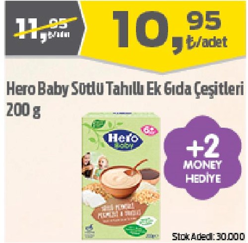Hero Baby Sütlü Tahıllı Ek Gıda Çeşitleri 200 g image