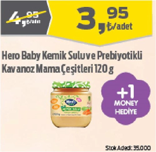 Hero Baby Kemik Sulu ve Prebiyotikli Kavanoz Mama Çeşitleri 120 g image