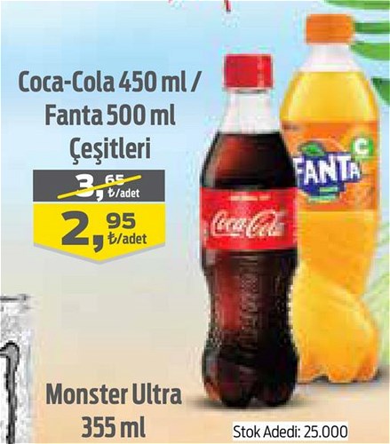 Coca Cola 450 ml/Fanta 500 ml Çeşitleri image