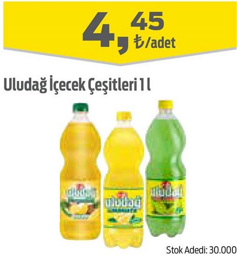 Uludağ İçecek Çeşitleri 1 l image