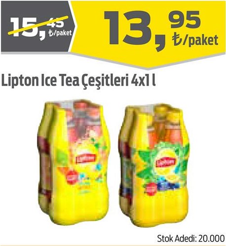 Lipton Ice Tea Çeşitleri 4x1 l image