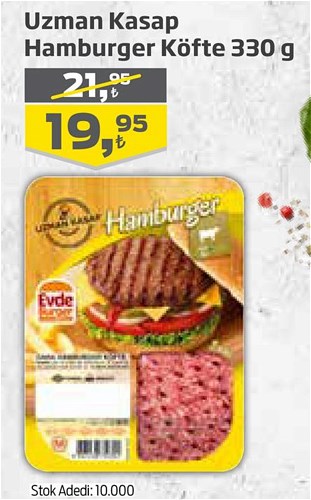 Uzman Kasap Hamburger Köfte 330 g image