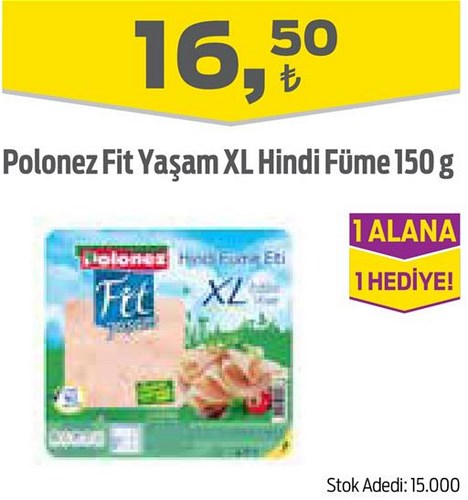 Polonez Fit Yaşam Xl Hindi Füme 150 g image