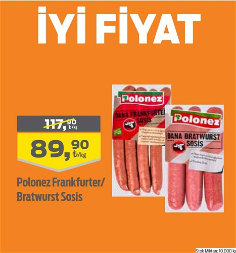 Polonez Frankfurter/Bratwurst Sosis kg image